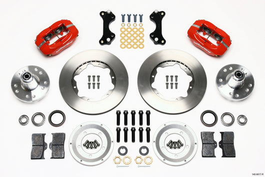 Wilwood Forged Dynalite Front Kit 11.00in Red WWE ProSpindle - 140-9917-R