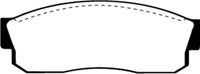 EBC 83-86 Nissan Pulsar 1.5 Turbo Greenstuff Front Brake Pads - DP2452