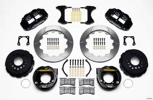 Wilwood Narrow Superlite 4R Rear P-Brk Kit 12.88in Chevy 12 Bolt-Spec 3.15in Brng - 140-9215