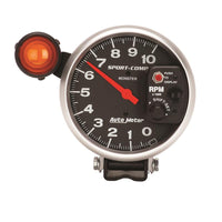 Autometer Sport-Comp 5 inch 10K RPM Shift Light Tach - 3904
