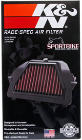K&N Race Specific Unique Triangular Replacement Air Filter for 11-14 Kawasaki ZX1000 Ninja ZX-10R - KA-1011R