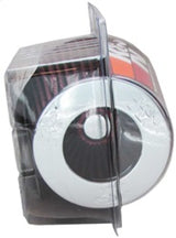 K&N Universal Air Filter Chrome Round Tapered Red - 4in Flange ID x 1.125in Flange Length x 5.5in H - RG-1001RD