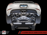 AWE Tuning Porsche 718 Boxster / Cayman Touring Edition Exhaust - Diamond Black Tips - 3015-33080