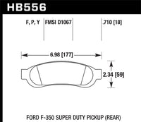 Hawk LTS Street Brake Pads - HB556Y.710
