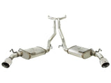 aFe MACHForce XP Exhaust 2.5in Stainless Steel CB/10-13 Chevy Camaro V6-3.6L (td) (polished tip) - 49-44042-P