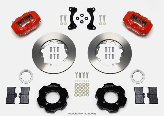 Wilwood Forged Dynalite Front Hat Kit 11.00in Red 95-05 Miata - 140-11704-R