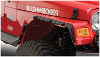 Bushwacker 97-06 Jeep Wrangler Flat Style Flares 4pc - Black - 10920-07