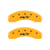 MGP 4 Caliper Covers Engraved Front & Rear RT Yellow finish black ch - 12200SRT1YL