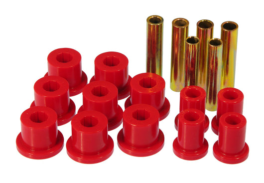 Prothane 67-70 GM 4wd Front Spring & Shackle Bushings - Red - 7-1014