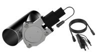 QTP 3.5in Bolt-On QTEC Electric Cutout Valve - Single - QTEC35