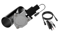 QTP 3.5in Bolt-On QTEC Electric Cutout Valve - Single - QTEC35