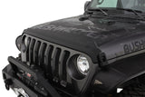 Bushwacker 18-19 Jeep Wrangler Rubicon/Sport//Unlimited/Sport S Hood Stone Guard- Black - 14093