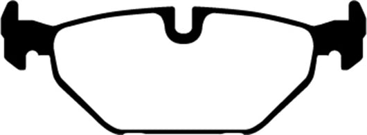 EBC 99-01 Saab 9-5 2.3 Turbo (Aero) Redstuff Rear Brake Pads - DP31405C