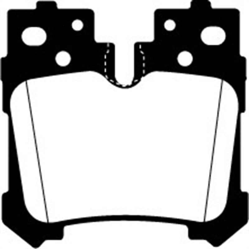EBC 07+ Lexus LS460 4.6 Redstuff Rear Brake Pads - DP31812C