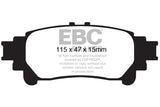 EBC 10+ Lexus RX350 3.5 (Japan) Extra Duty Rear Brake Pads - ED91850