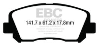 EBC 15+ Chrysler 200 2.4 Yellowstuff Front Brake Pads - DP43007R
