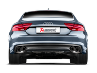 Akrapovic 13-17 Audi S6 Avant/Limousine (C7) Evolution Line Cat Back (Titanium) w/ Carbon Tips - S-AU/TI/6H