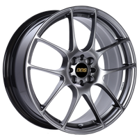 BBS RF 18x7.5 4x100 ET48 Diamond Black Wheel -70mm PFS/Clip Required - RF509DBK