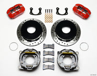 Wilwood Dynapro Low-Profile 11.00in P-Brake Kit Drill-Red New Big Ford 2.50in Offset - 140-11390-DR