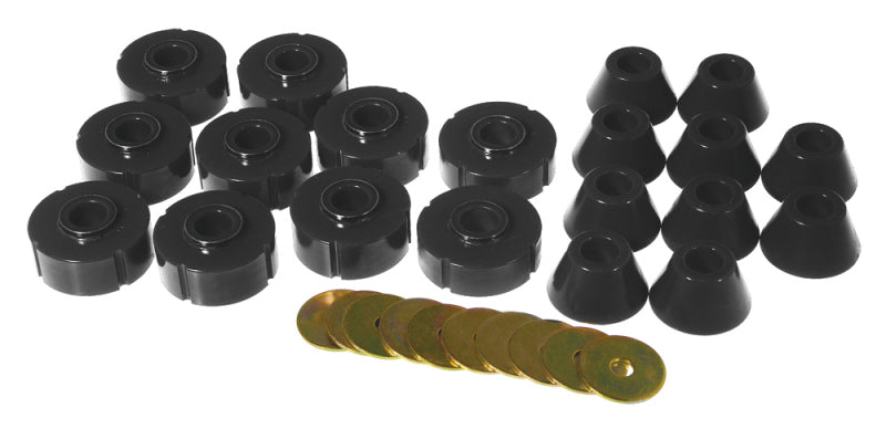 Prothane 78-80 Chevy K10 Blazer Body Mount Kit - Black - 7-107-BL