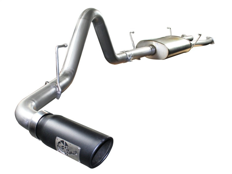 aFe MACHForce XP Exhausts Cat-Back SS-409 EXH CB Toyota Tundra 07-09 V8-4.7L (blk tip) - 49-46009-B