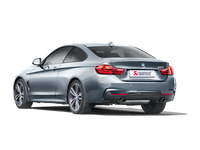 Akrapovic 16-17 BMW 340i (F30 F31) Evolution Line Cat Back (SS) w/ Carbon Tips (Req. Link Pipe) - MTP-BM/SS/2H