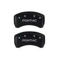 MGP 4 Caliper Covers Engraved Front & Rear Pontiac Red finish silver ch - 18025SPOPRD