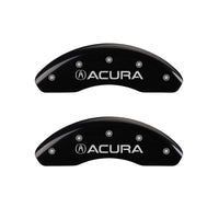 MGP 4 Caliper Covers Engraved Front Acura Rear RDX Black Finish Silver Char 2016 Acura RDX - 39022SRDXBK