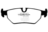 EBC 93-97 Aston Martin DB7 3.2 Supercharged Greenstuff Rear Brake Pads - DP2690/2