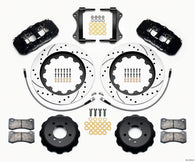 Wilwood AERO6 Front Hat Kit 15.00 Drilled 2007-2011 BMW E90 Series w/Lines - 140-13919-D