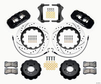 Wilwood AERO6 Front Hat Kit 15.00 Drilled 2007-2011 BMW E90 Series w/Lines - 140-13919-D