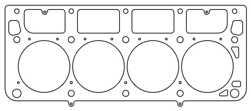Cometic GM LS1 (w/M.I.D. Sleeves) 4.165 inch Bore .051 inch MLS Headgasket - C5790-051