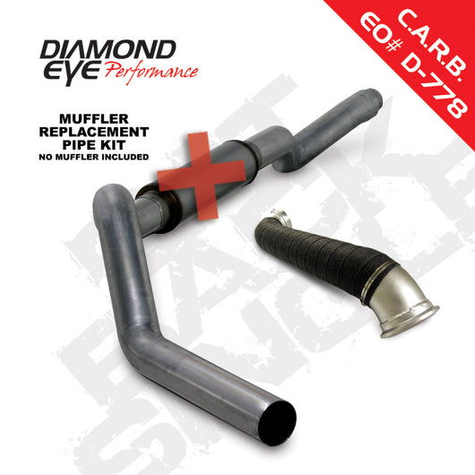 Diamond Eye KIT 5in CB MRP SGL w/ TDP SS 06-07 Chevy/GMC 6.6L Duramax 2500/3500 - K5123S-RP
