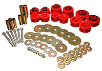 Energy Suspension Body Mount Set - Std. & Extra Cab - Red - 4.4117R