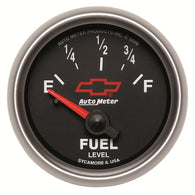 Autometer GM Bowtie Black 2-1/16 Fuel Level, 0-90 , Air-Core 8-18V - 3613-00406
