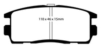 EBC 10+ Chevrolet Equinox 2.4 Greenstuff Rear Brake Pads - DP61797