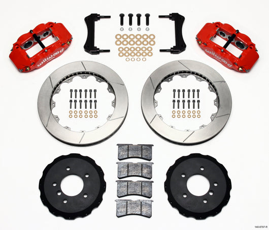 Wilwood Narrow Superlite 6R Front Hat Kit 13.06in Red E36 BMW M3 - 140-8797-R