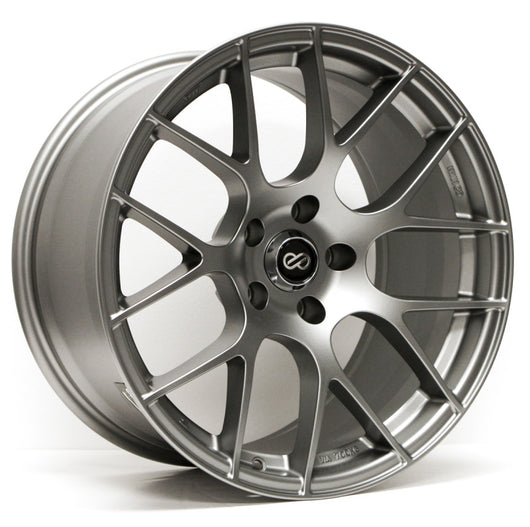 Enkei Raijin 18x8 45mm Offset 5x100 Bolt Pattern 72 Bore Dia Titanium Gray Wheel *Min Qty 60* - 467-880-8045GM