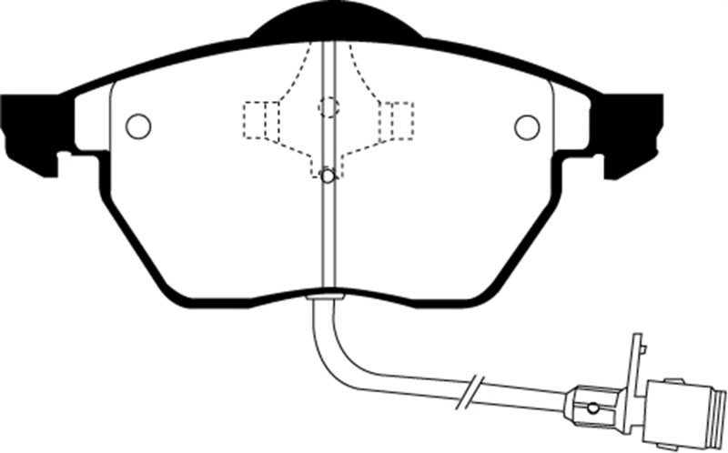 EBC 92-94 Audi 100 2.8 Ultimax2 Front Brake Pads - UD555