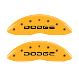 MGP 4 Caliper Covers Engraved F & R Broken D/Dodge Yellow Finish Black Char 2007 Dodge Durango - 12043SDODYL