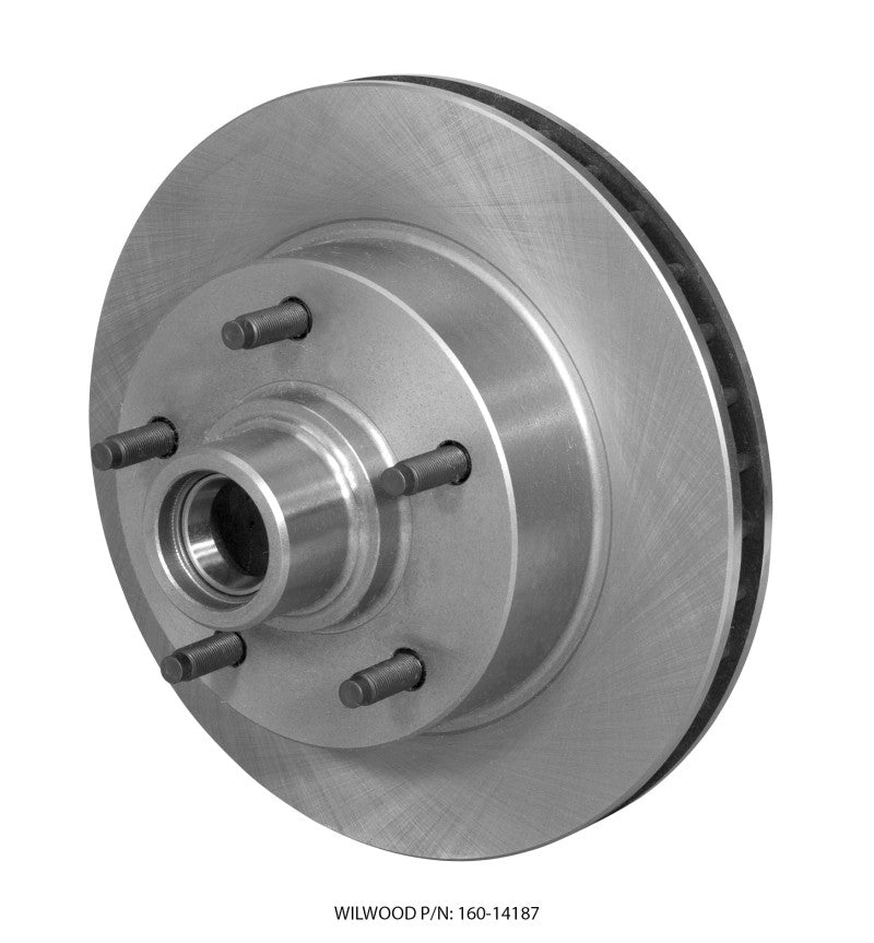 Wilwood Rotor-Vented w/ Hub & Studs 11.72. x 1.19 - 5 on 5.50in Ford F100 - 160-14187