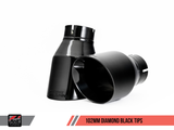 AWE Tuning Porsche 991 GT3 / RS Center Muffler Delete - Diamond Black Tips - 3010-33044