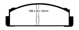 EBC 68-83 Fiat 124 1.6 Greenstuff Rear Brake Pads - DP2130