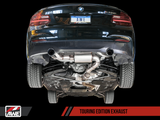 AWE Tuning BMW F22 M235i / M240i Touring Edition Axle-Back Exhaust - Chrome Silver Tips (102mm) - 3010-32030