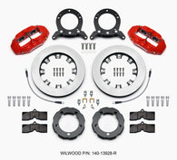 Wilwood D8 Front Hat Kit 12.19in Rotor Red 76-77 Ford Bronco Dana 44 w/Lines - 140-13928-R