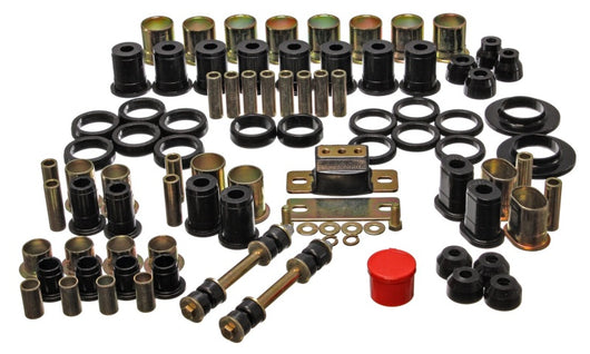 Energy Suspension 66-72 Oldsmobile Cutlass/442/F-85/Europa Black Hyper-flex Master Bushing Set - 3.18112G