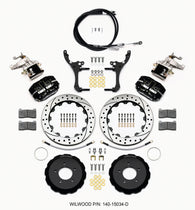 Wilwood Dynapro Radial4 / MC4 Rear Kit 12.88 Drilled 2006-15 Miata w/Lines & Cables - 140-15034-D
