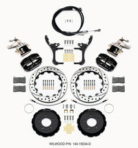 Wilwood Dynapro Radial4 / MC4 Rear Kit 12.88 Drilled 2006-15 Miata w/Lines & Cables - 140-15034-D