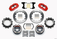 Wilwood Narrow Superlite 4R Rear P-Brk Kit 12.88in Red Strange Eng Floater 3.49in Offset - 140-12435-R