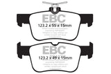 EBC 13+ Ford Fusion 1.6 Turbo Greenstuff Rear Brake Pads - DP22160